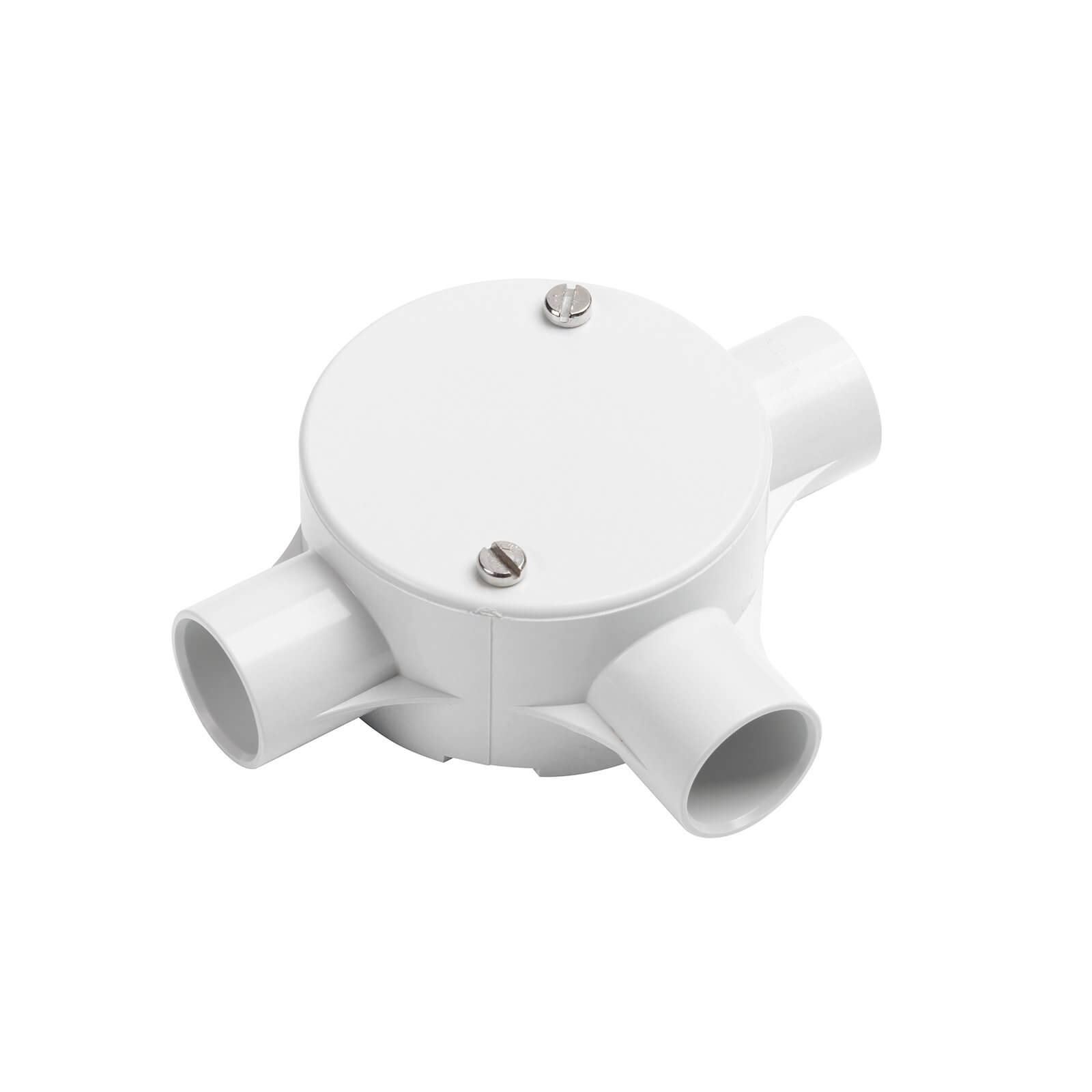 Photo of D-line 20mm Conduit Inspection Tee Box - White