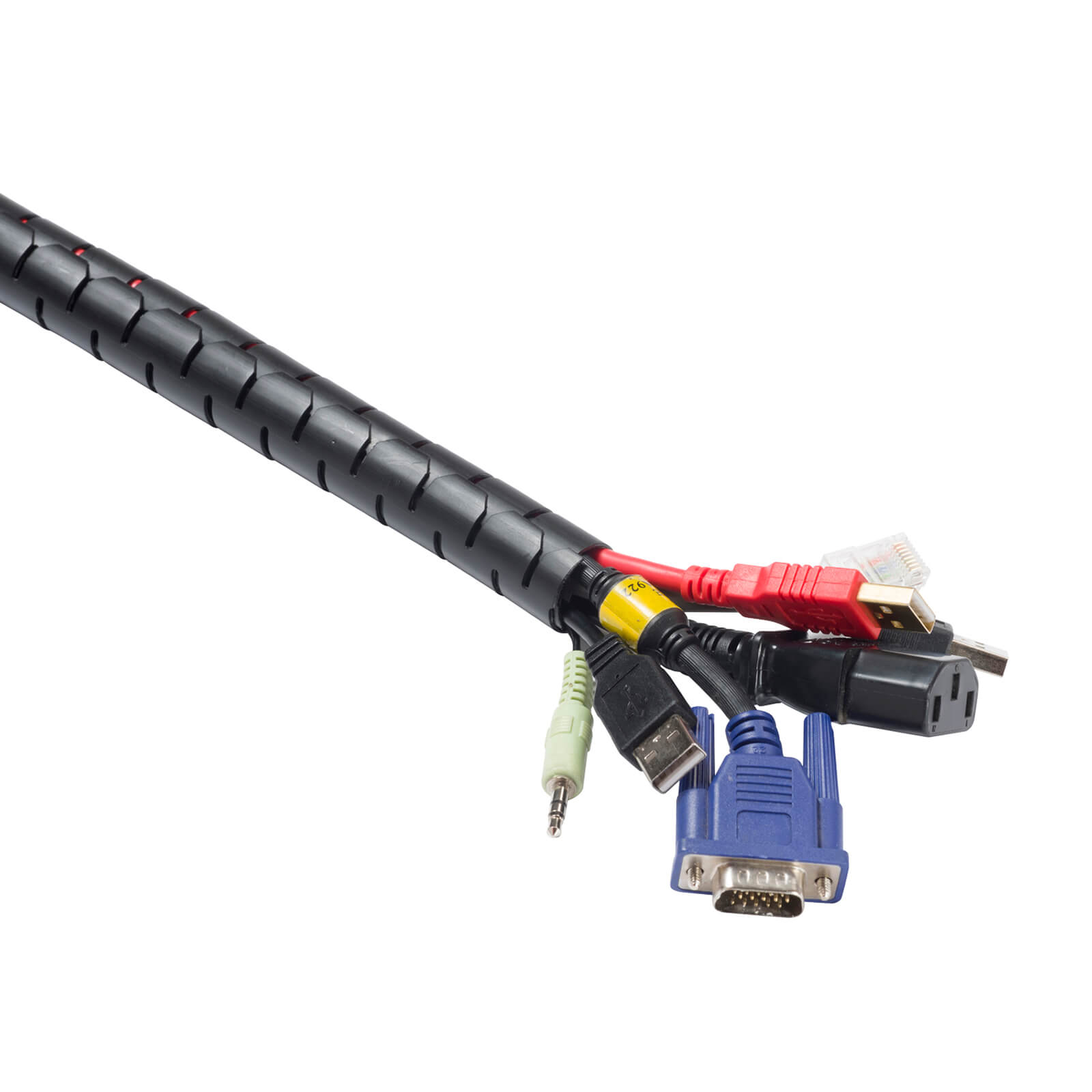 Photo of D-line Cable Zipper - 2.5m Length 25mm Diameter- Black