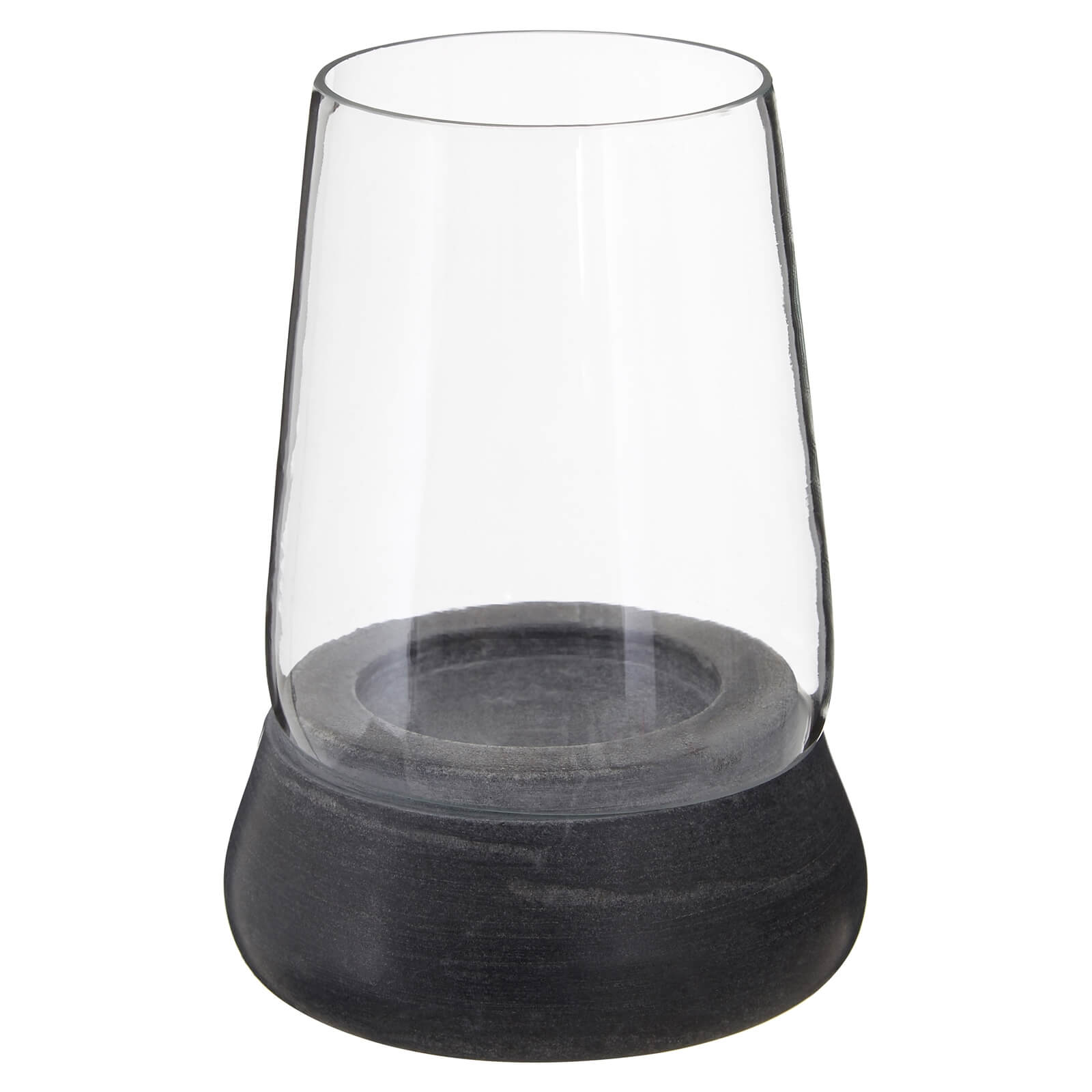 Photo of Grey Marble Glass Candle Holder