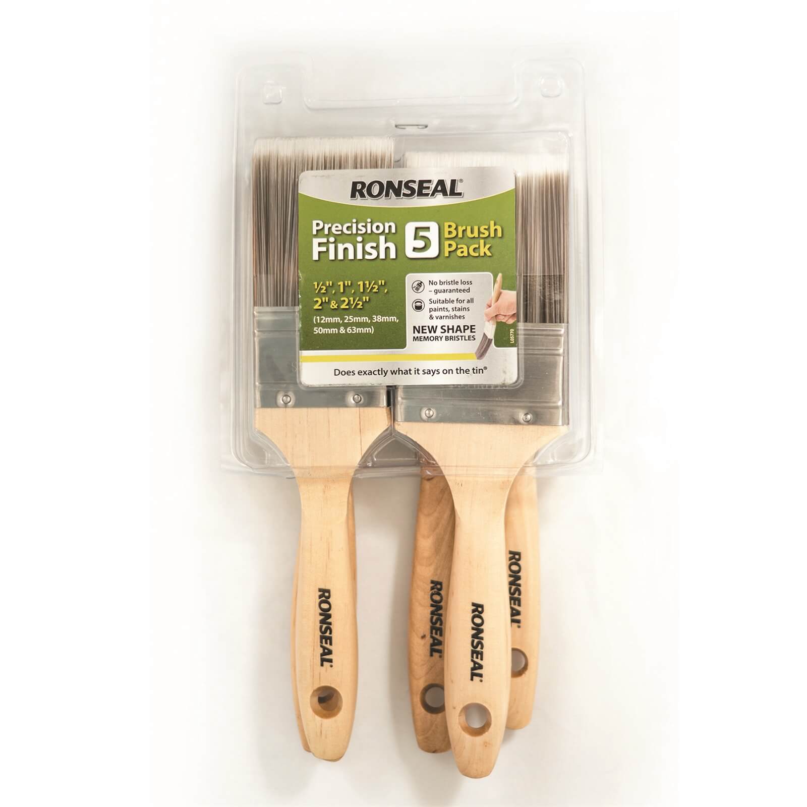 Photo of Ronseal Precision Finish Brush - 5 Pack