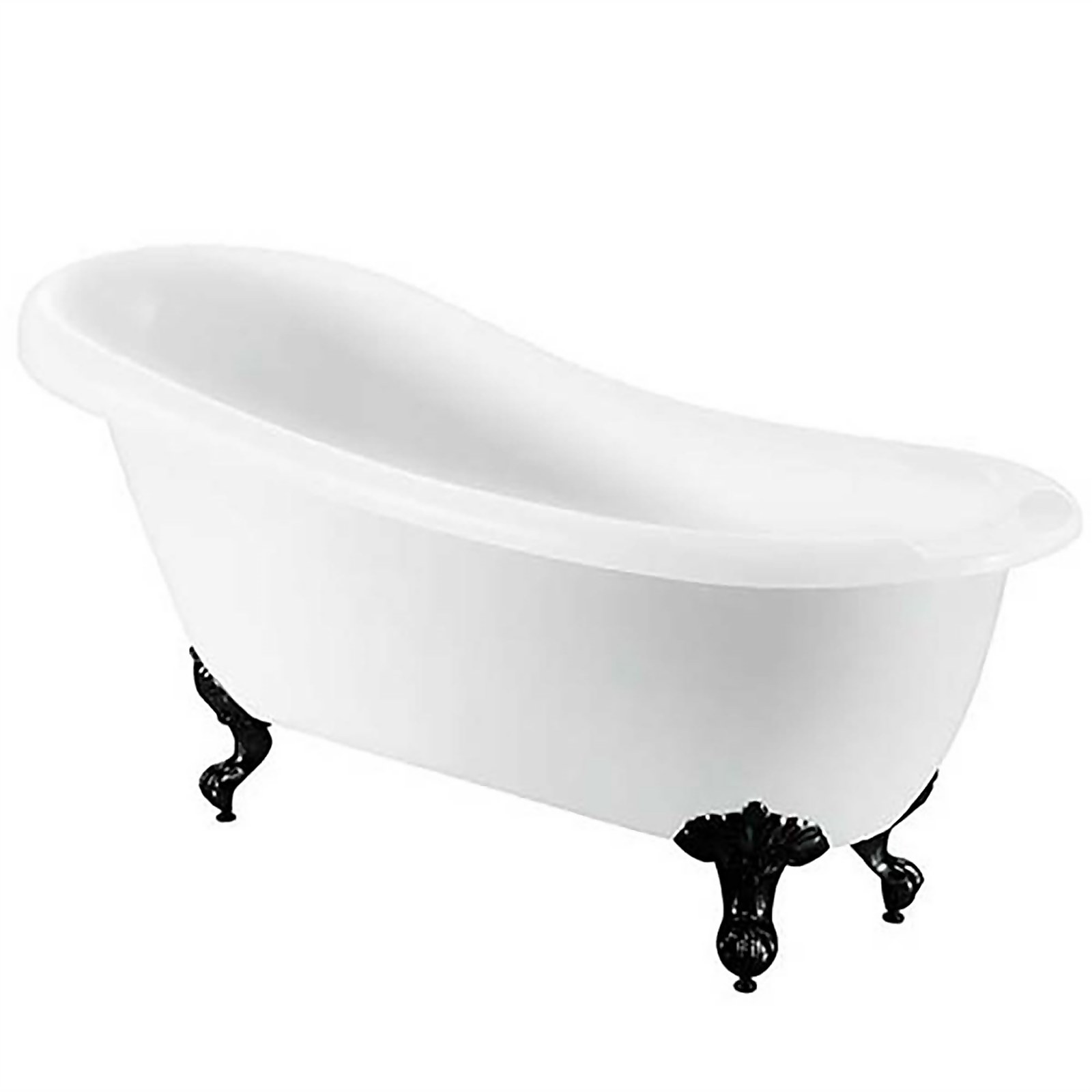Photo of Bathstore Kingham Slipper Roll Top Bath With Black Feet