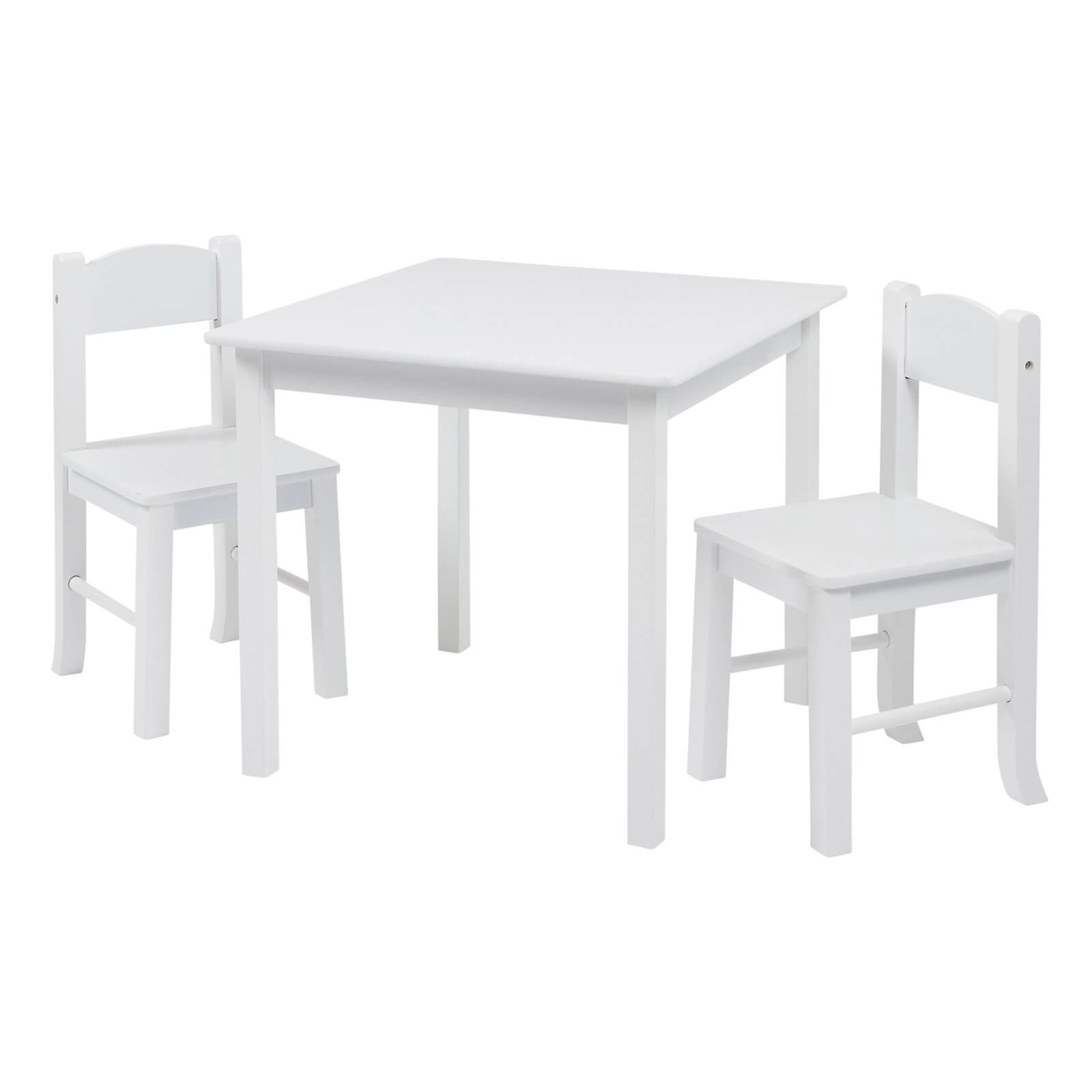 Photo of Wooden Table And Chair Set - White