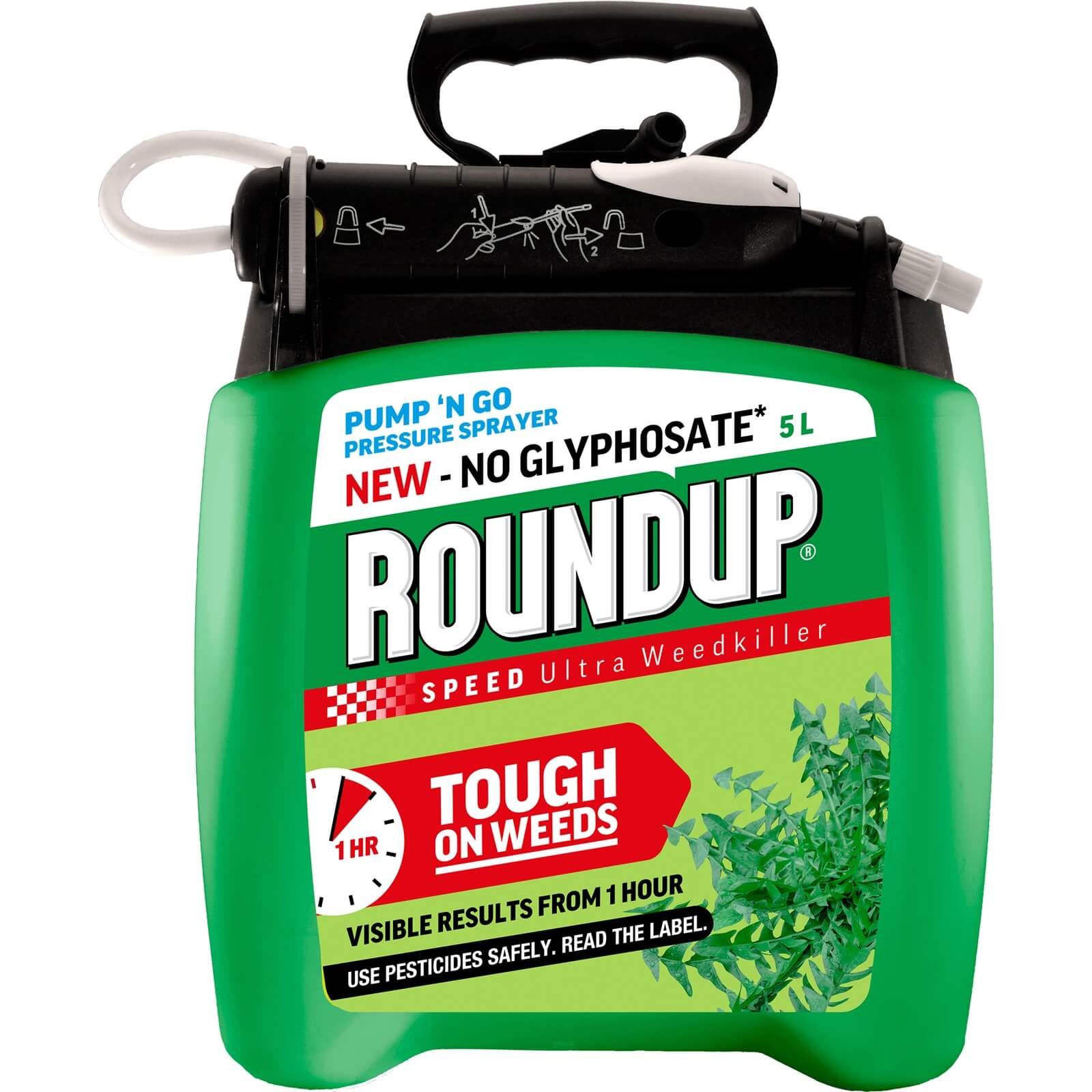 Roundup Speed Ultra Ready To Use Pump N Go Weedkiller - 5L