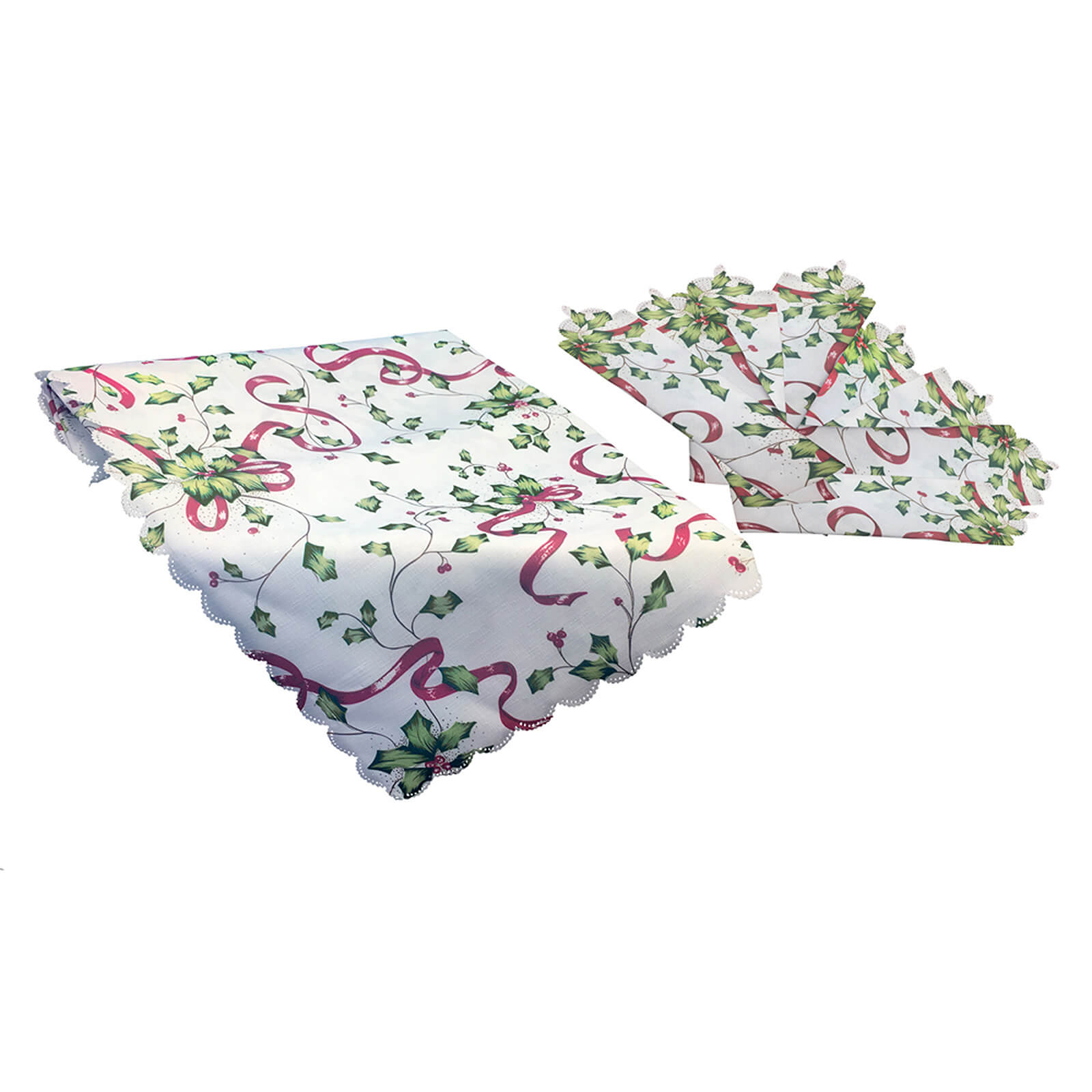 Photo of 9 Piece Holly Table Linen Set