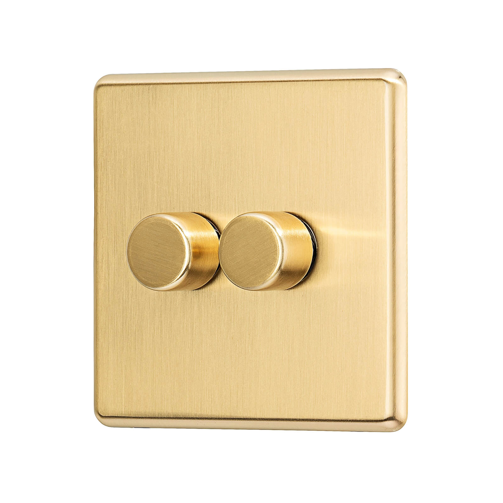 Photo of Arlec Fusion 2 Gang 2 Way Gold Dimmer Switch