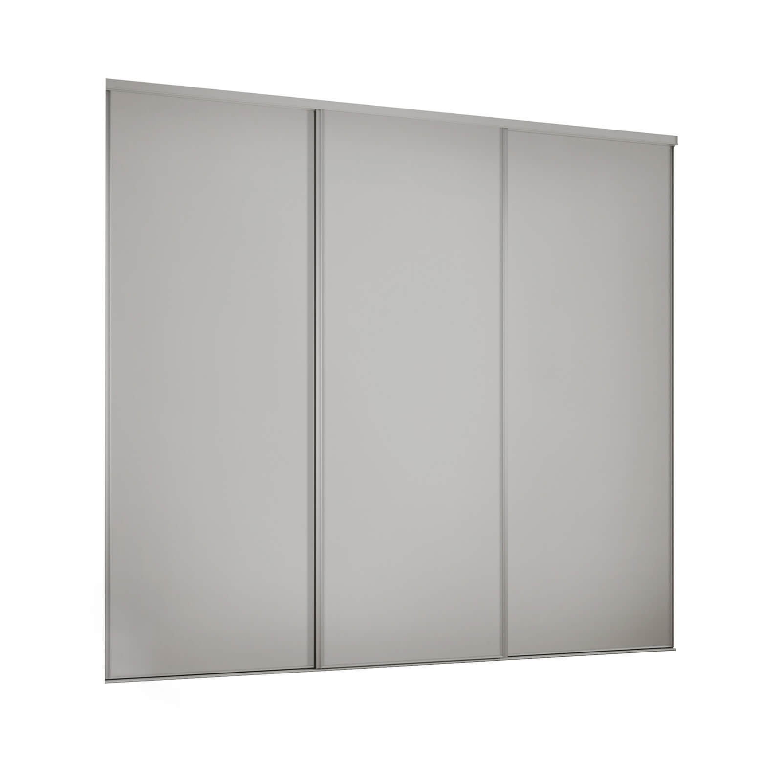 Photo of Classic 3 Door Sliding Wardrobe Kit Dove Grey Panel -w-1760 X -h-2260mm