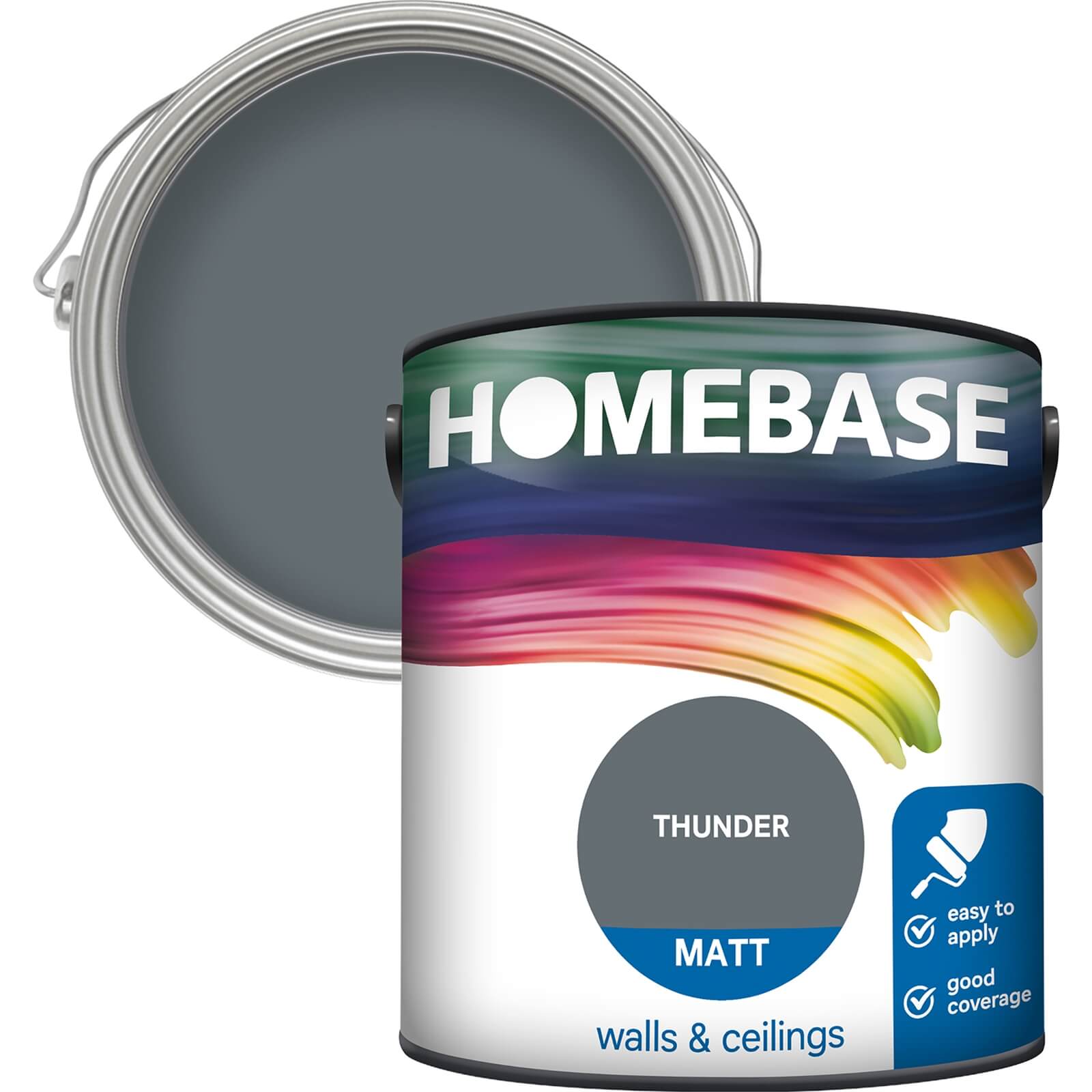 Photo of Homebase Matt Paint - Thunder 2.5l
