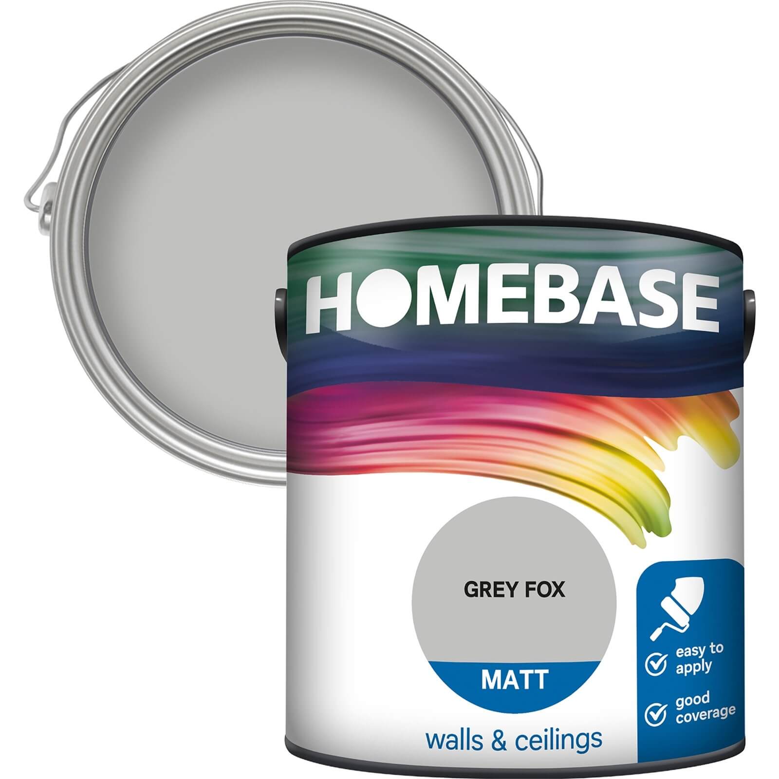 Photo of Homebase Matt Paint - Grey Fox 2.5l