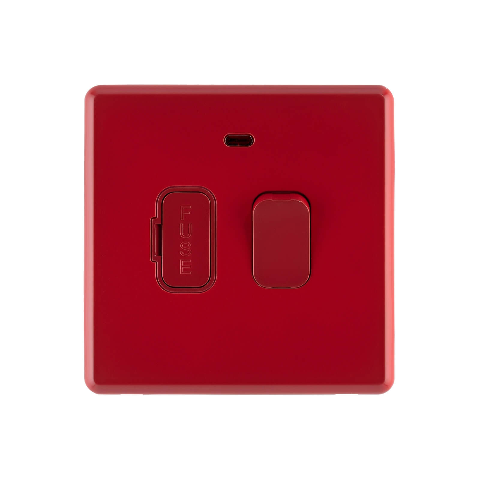Photo of Arlec Rocker 13a Cherry Red Switched Fused Connection Unit