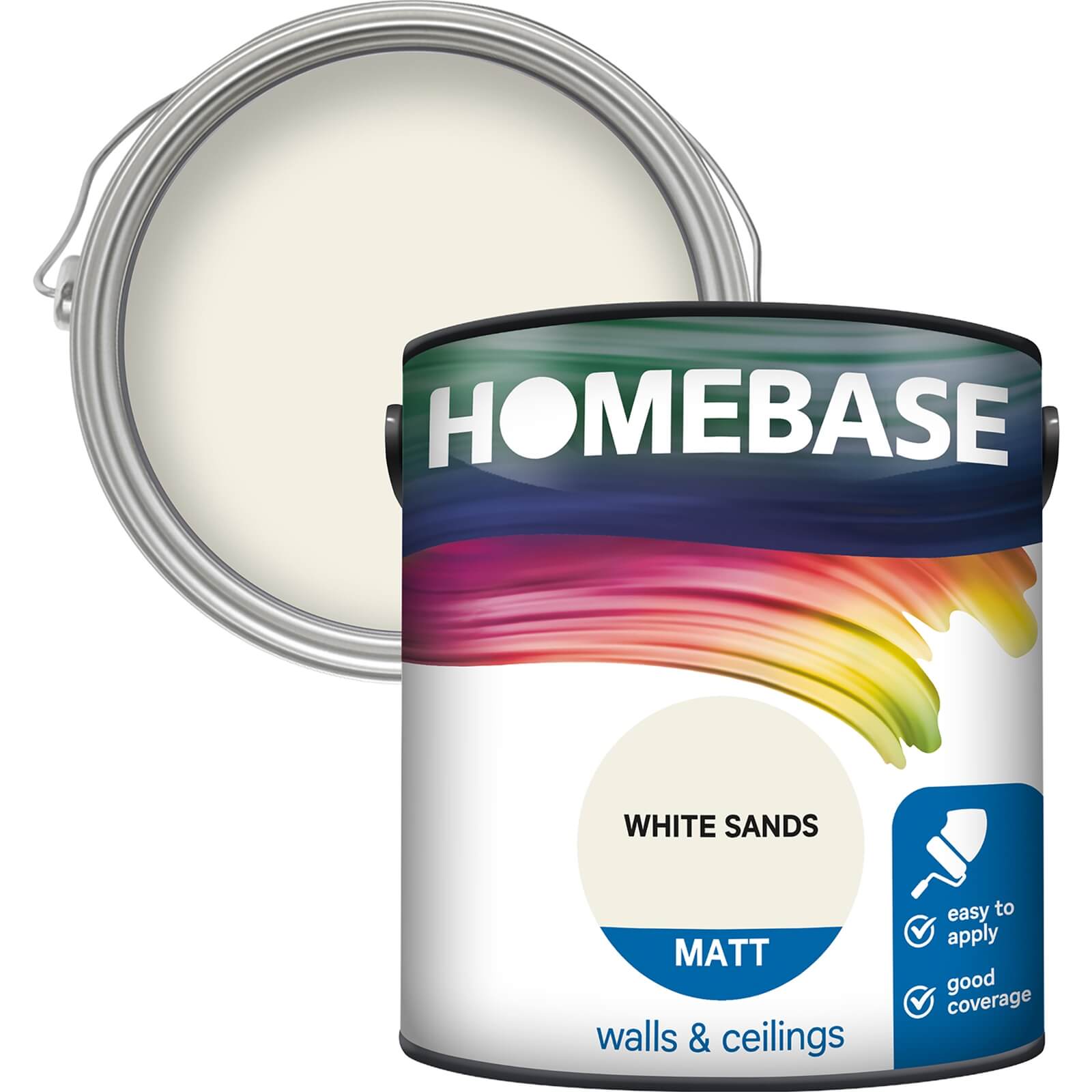 Photo of Homebase Matt Paint - White Sands 2.5l