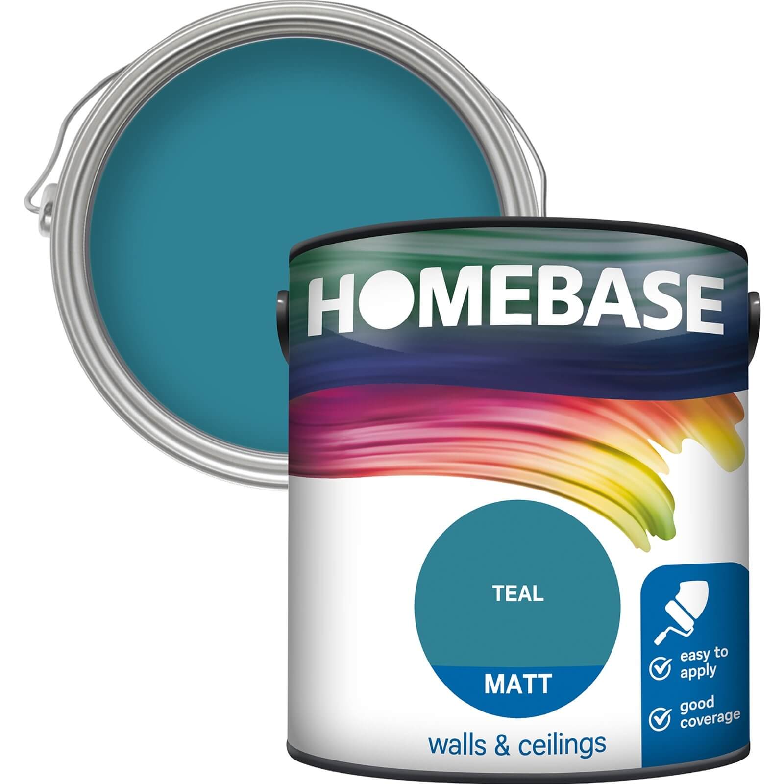 Photo of Homebase Matt Paint - Teal 2.5l