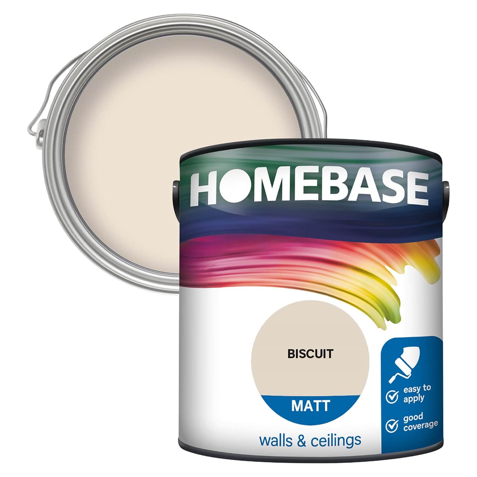 Photo of Homebase Matt Paint - Biscuit 2.5l