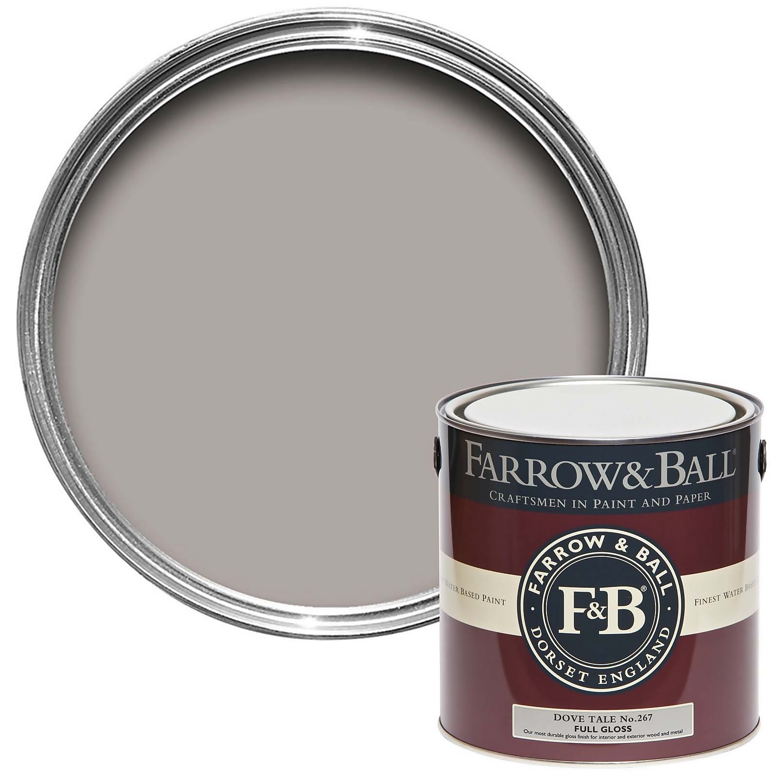 Farrow & Ball Full Gloss Paint Dove Tale No.267 - 2.5L