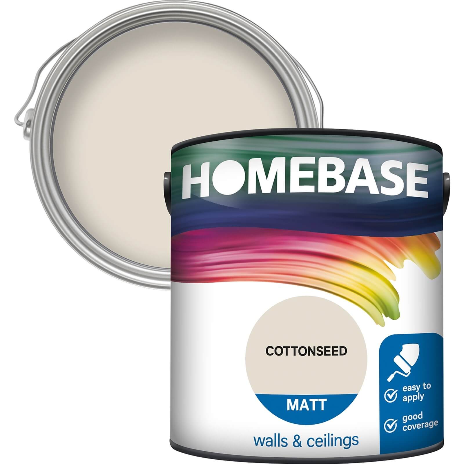 Photo of Homebase Matt Paint - Cottonseed 2.5l