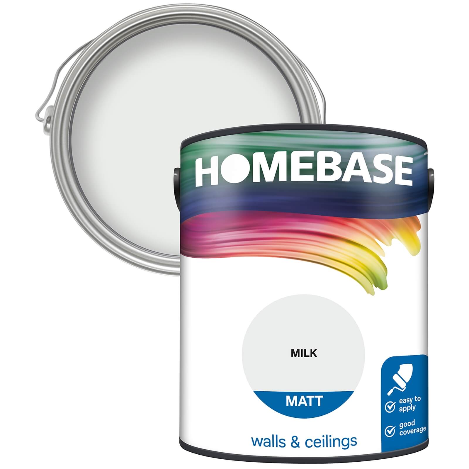 Photo of Homebase Matt Paint - Milk 5l