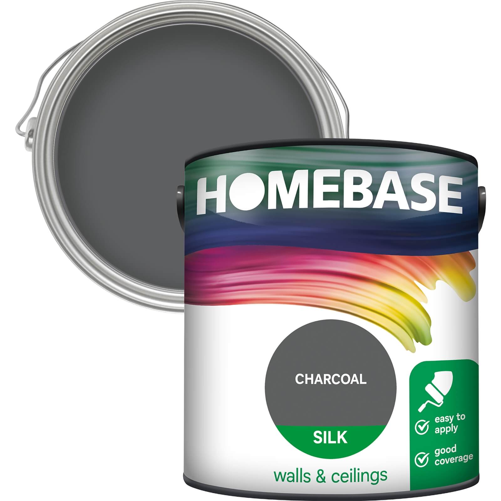 Photo of Homebase Silk Paint - Charcoal 2.5l