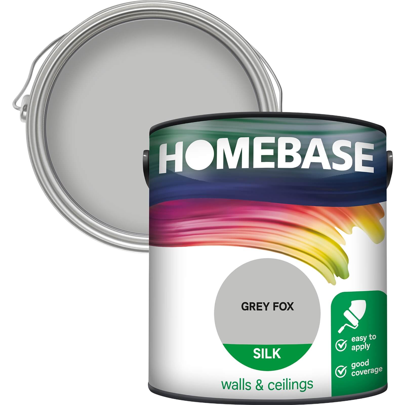 Photo of Homebase Silk Paint - Grey Fox 2.5l