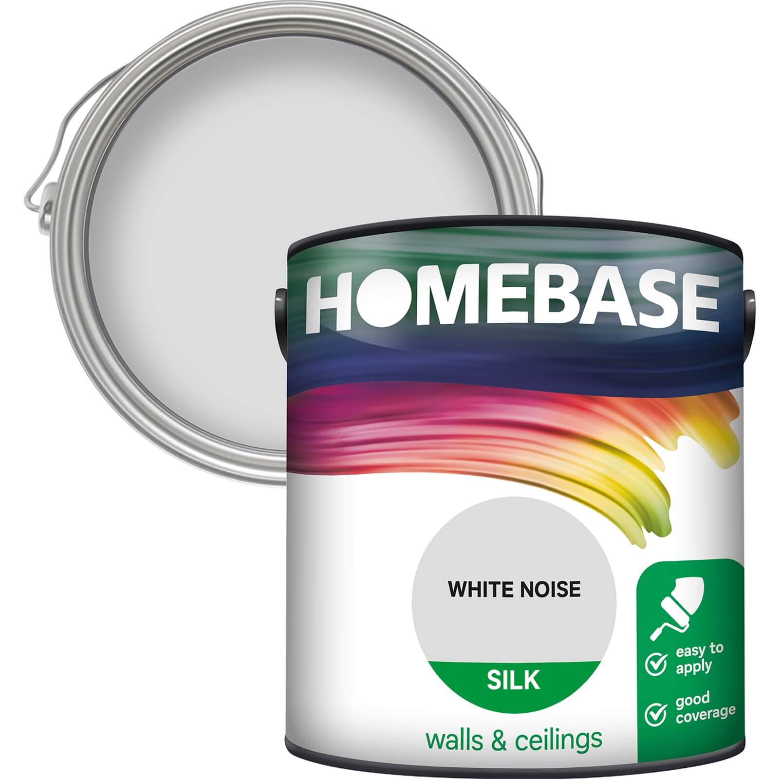 Photo of Homebase Silk Paint - White Noise 2.5l