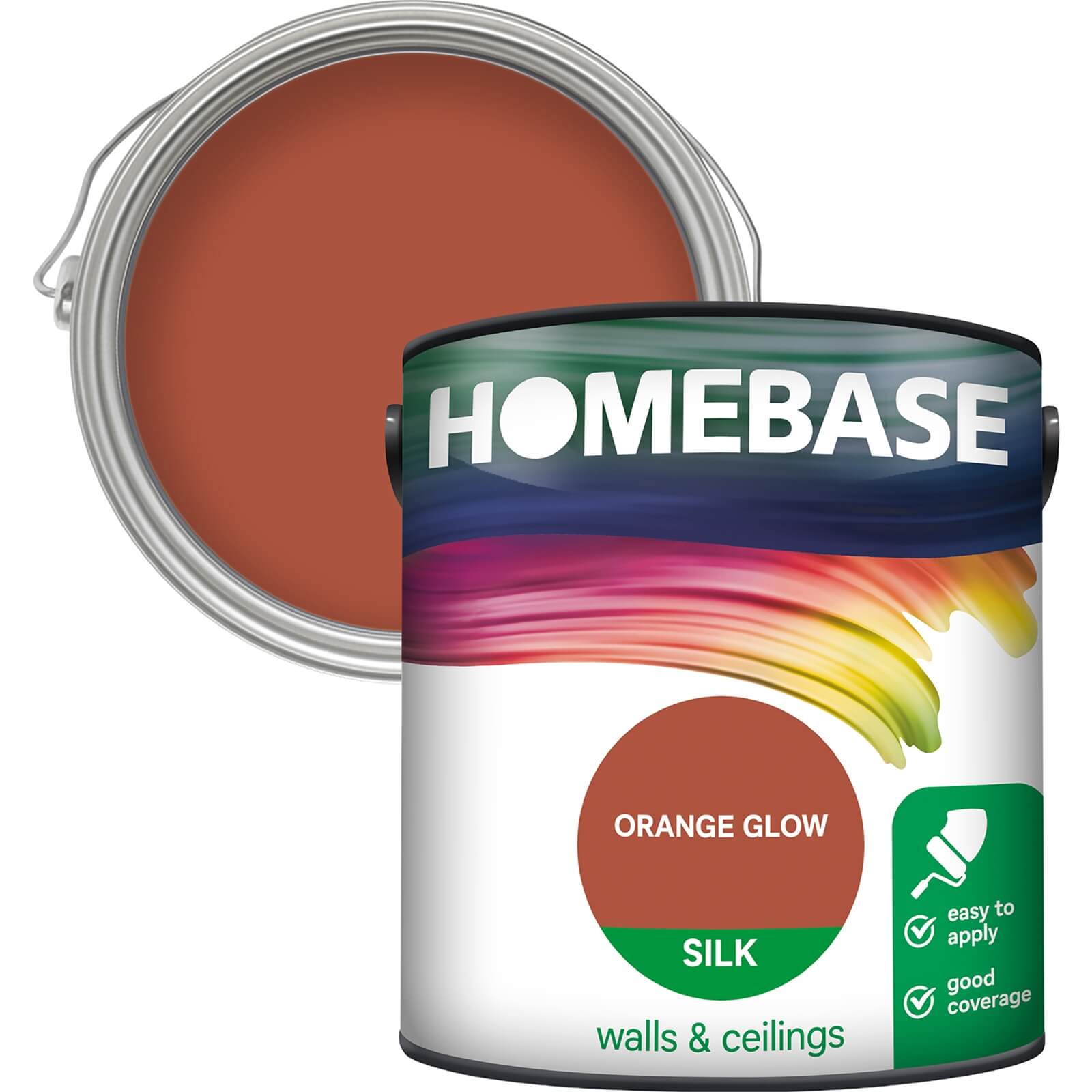 Photo of Homebase Silk Paint - Orange Glow 2.5l