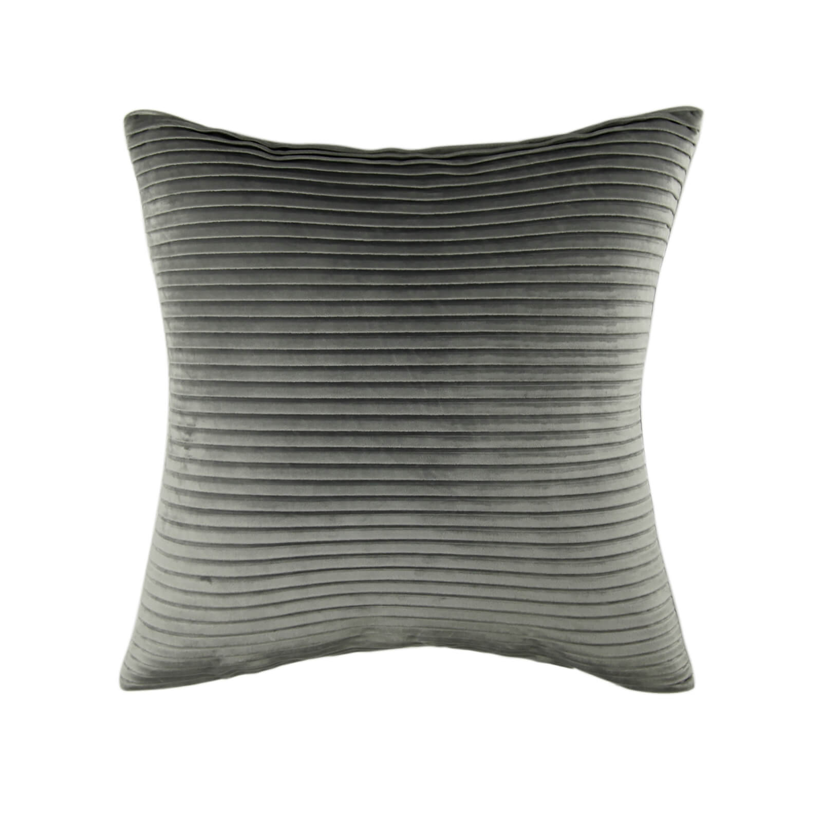 Photo of Folded Velvet Cushion - Grey