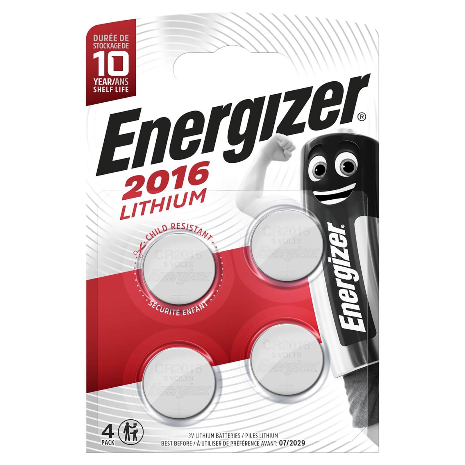 ENERGIZER Piles 3V CR2016 ENERGIZER