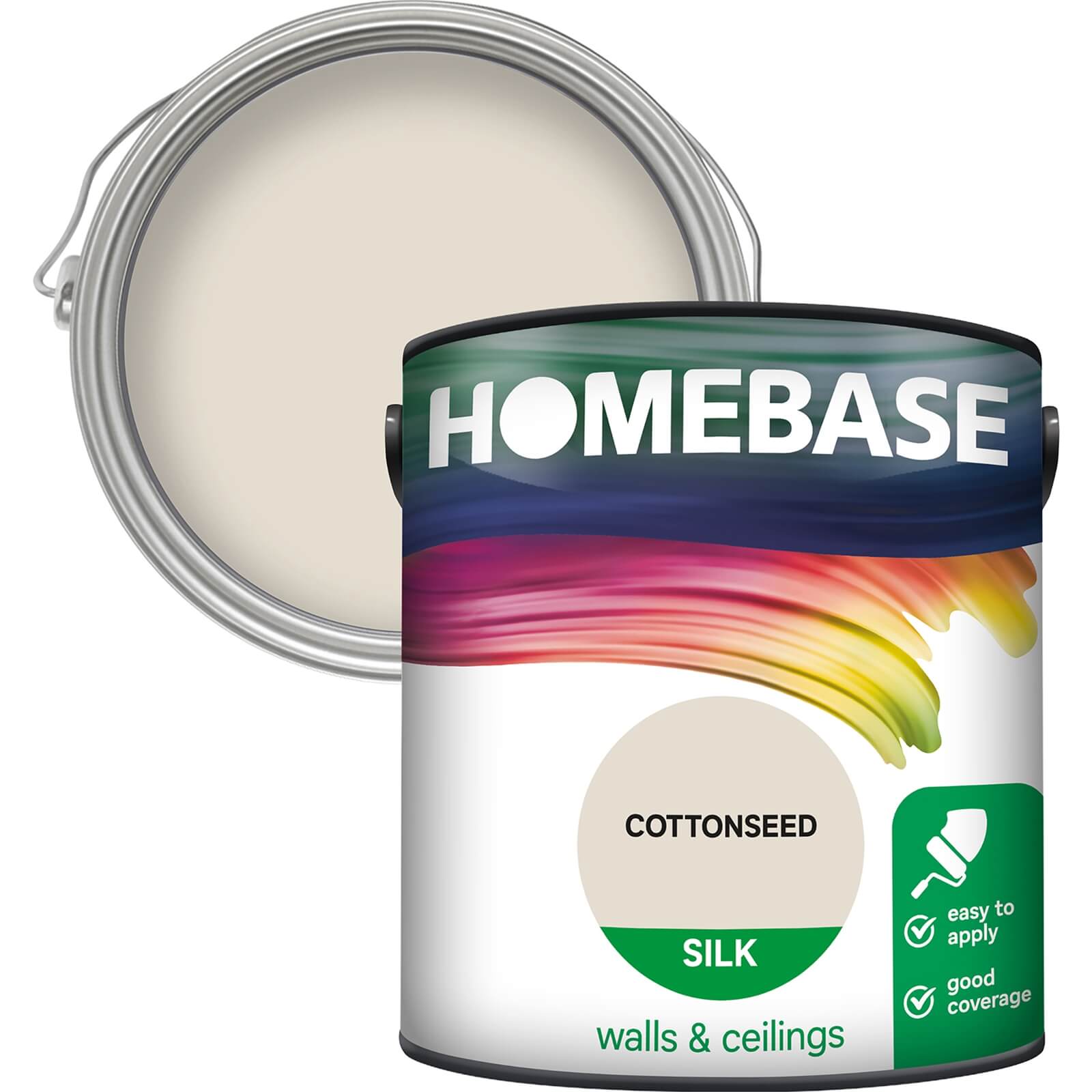 Photo of Homebase Silk Paint - Cottonseed 2.5l