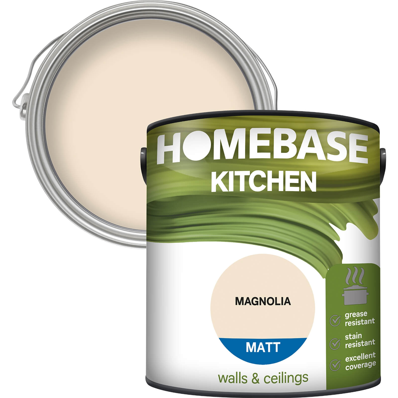 Homebase Kitchen Matt Paint - Magnolia 2.5L