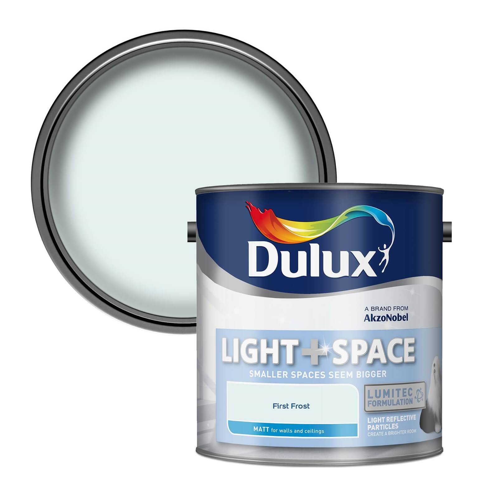 Dulux Light & Space First Frost - Matt Emulsion Paint - 2.5L