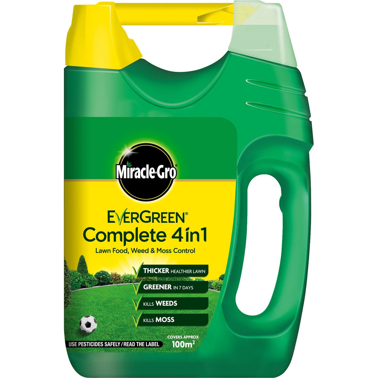 Photo of Miracle-gro Evergreen Complete 4-in-1 Lawn Food- Weed & Moss Killer Spreader - 100m2
