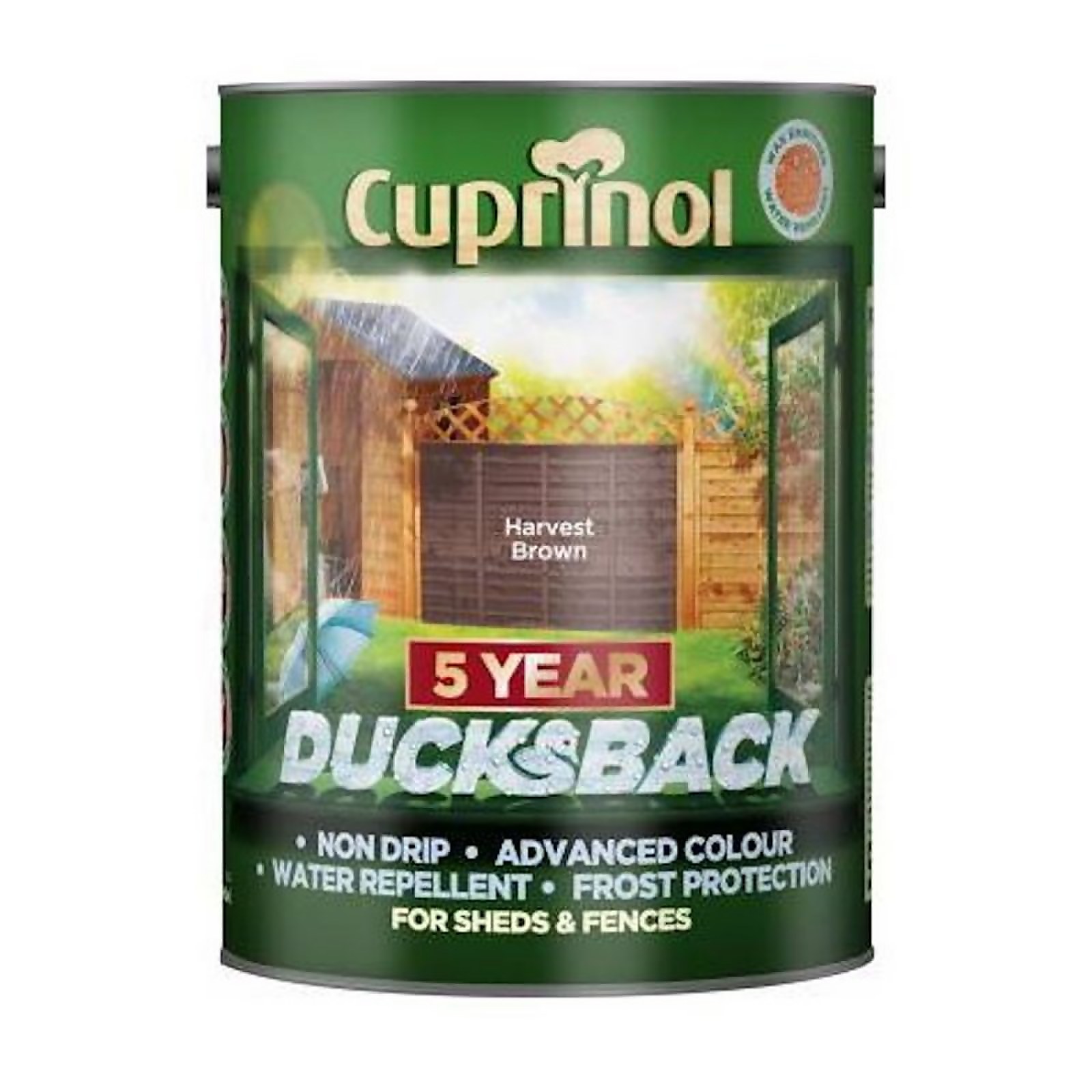 Cuprinol 5 Year Ducksback - Harvest Brown - 5L
