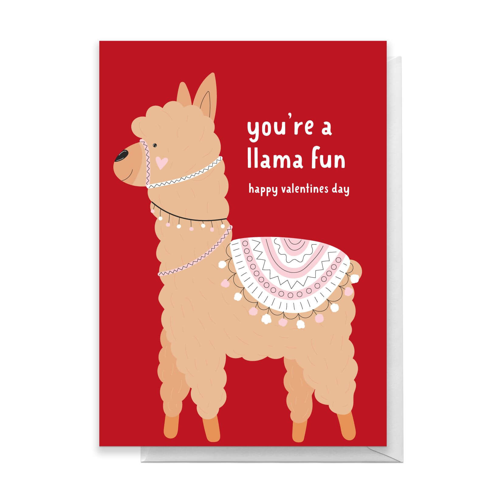 You're A Llama Fun Greetings Card - Large Card