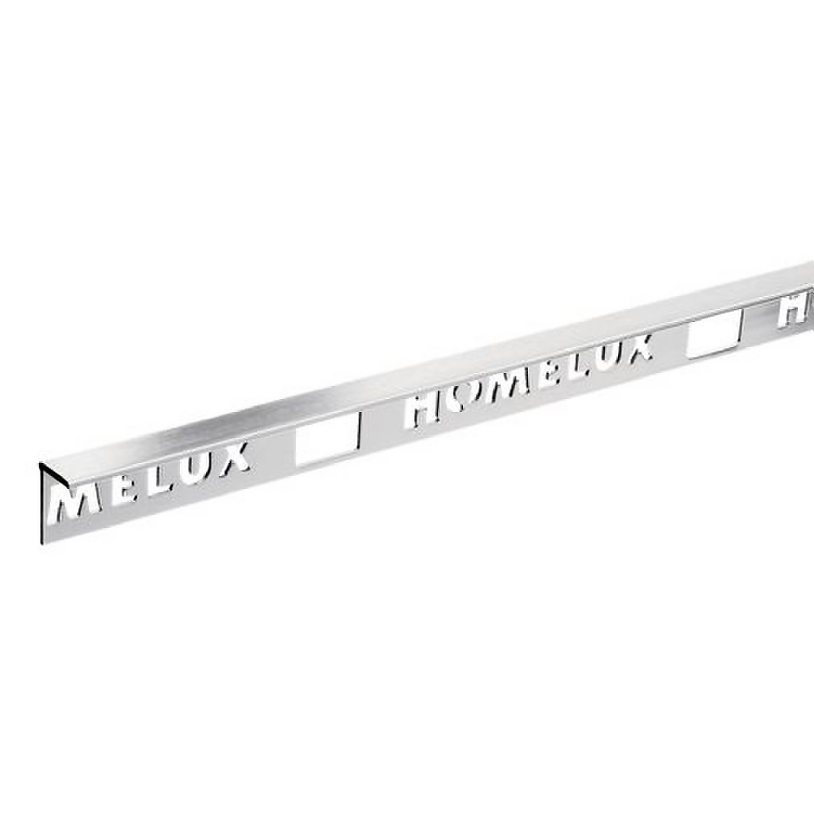 Photo of Homelux 8mm Straight Edge Tile Trim - Stainless Steel Effect - 1.83m