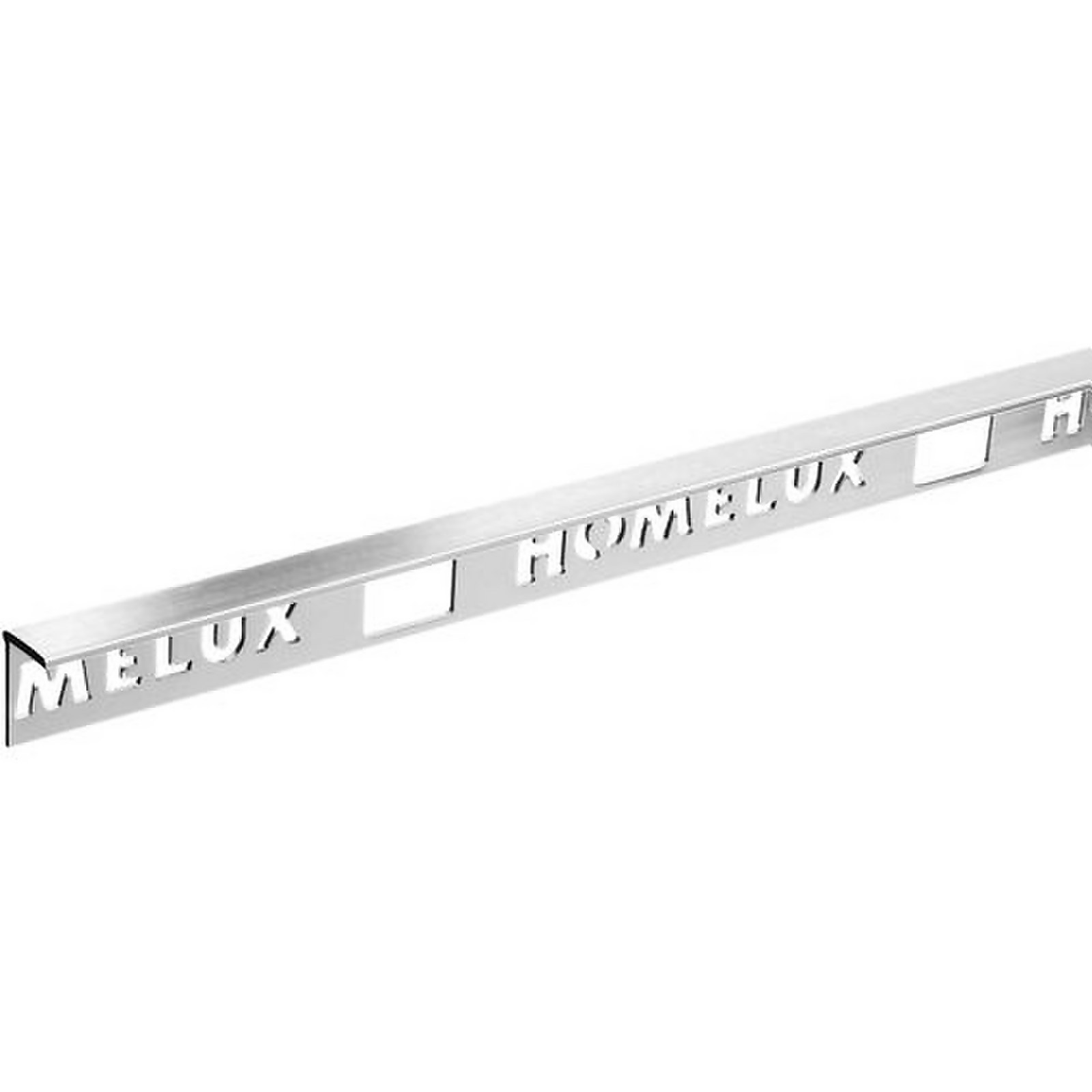 Photo of Homelux 10mm Straight Edge Tile Trim - Stainless Steel Effect - 1.83m