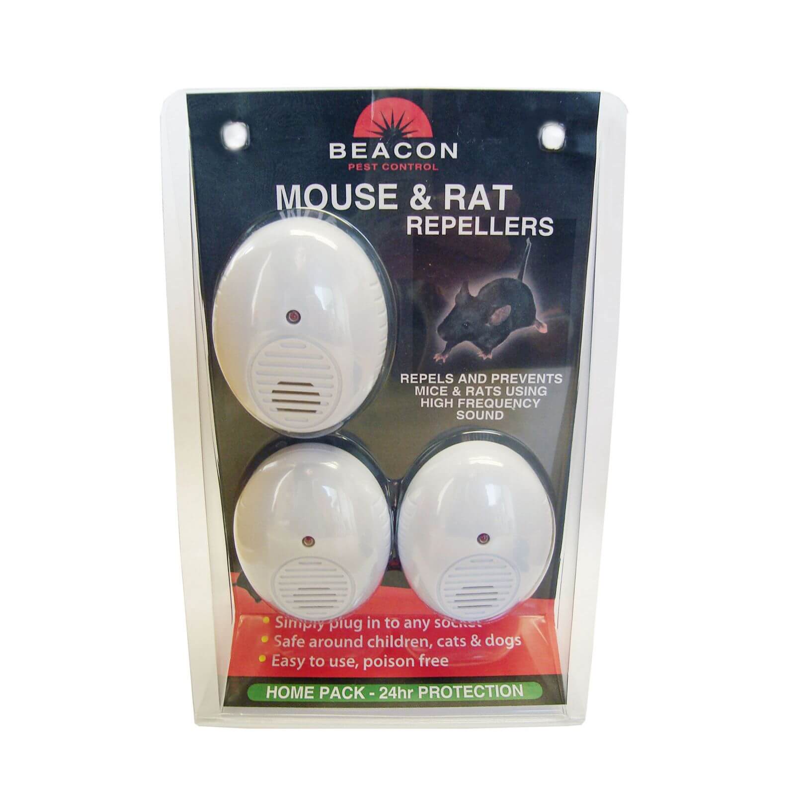 Photo of Beacon Mouse And Rat Repeller - 46m2 Range -pack Of 3-