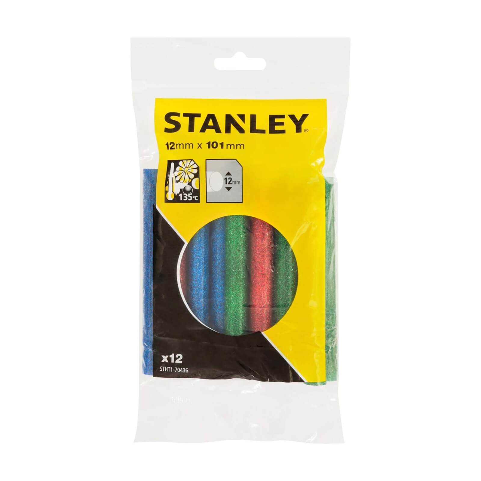 Photo of Stanley Low Temperature Glitter Red/green/blue 12x101 Mm Glue Sticks - Pack Of 12 -stht1-70436-