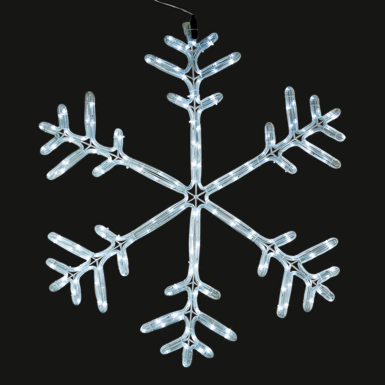 Photo of Snowflake Bright White Flashing Led Outdoor Christmas Light Decoration - 80cm