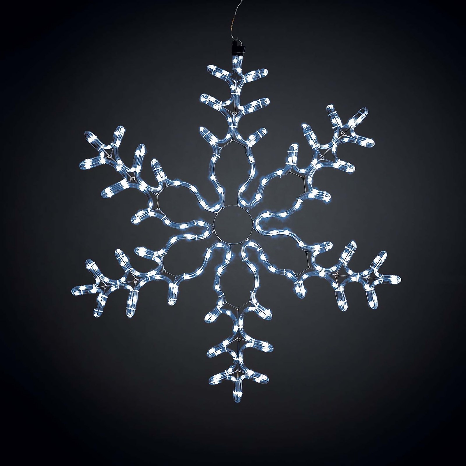 Photo of Snowflake Bright White Flashing Led Outdoor Christmas Light Decoration - 90cm