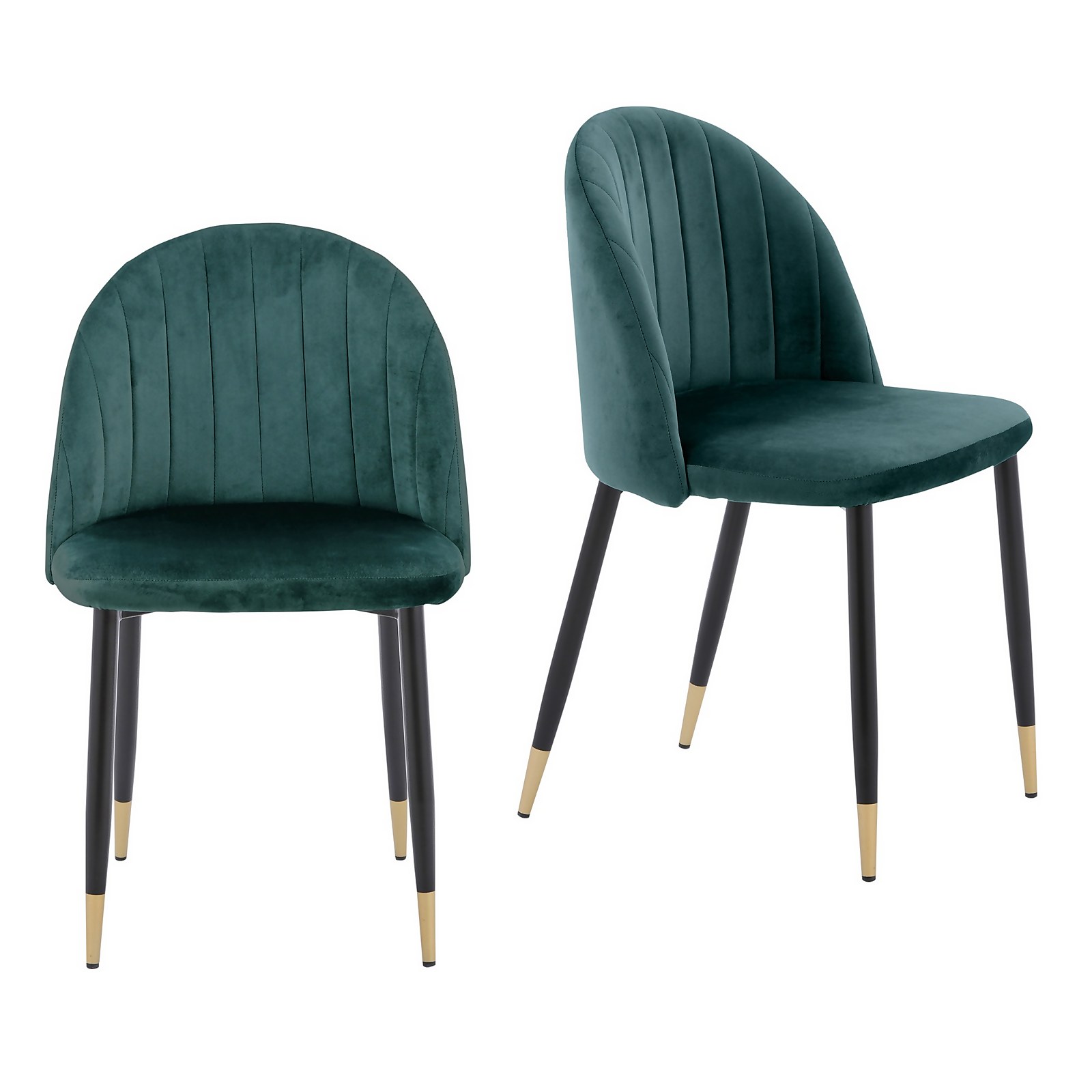 Photo of Illona Velvet Dining Chairs - Set Of 2 - Emerald