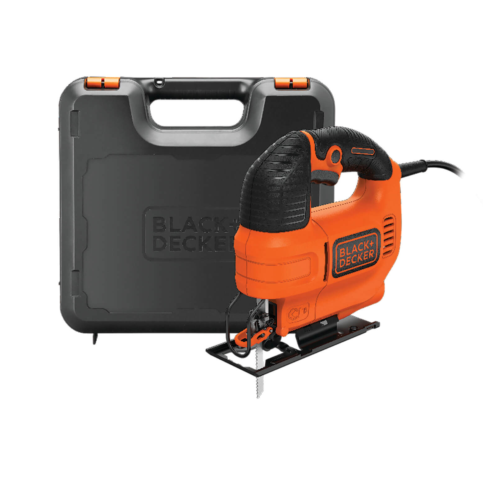 Black+Decker Variable Speed 520W Corded Jigsaw With Blade And Kit Box (Ks701ek-Gb)