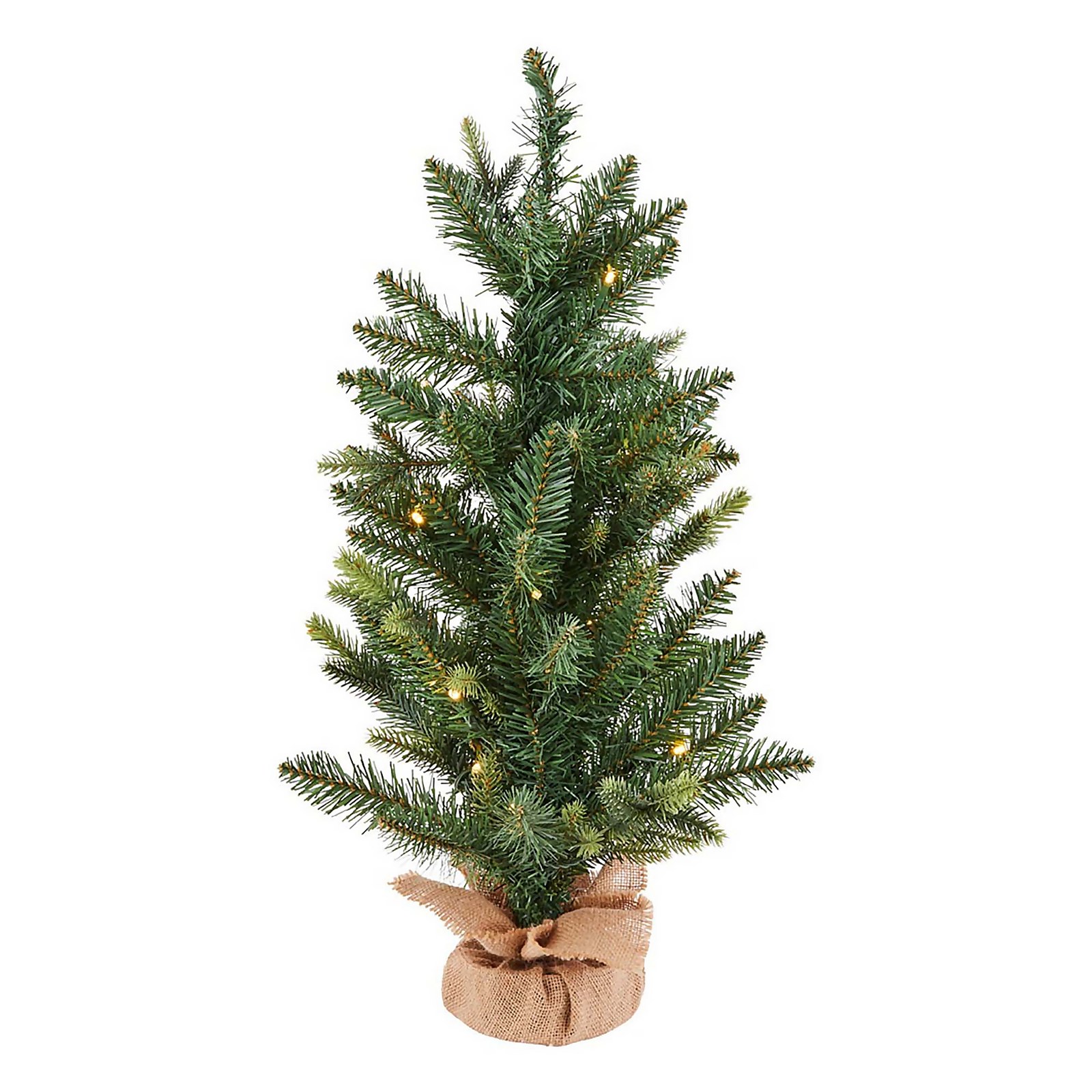 Photo of 2ft Pre-lit Tabletop Christmas Tree -battery Operated-
