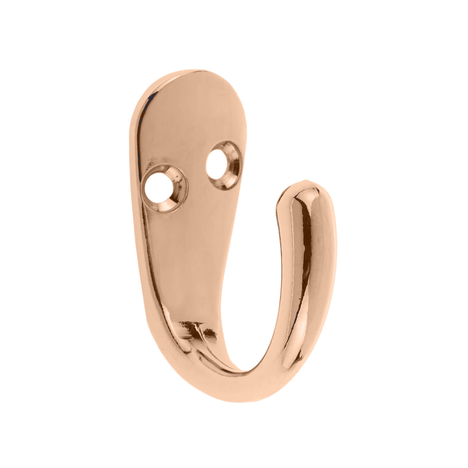 Photo of Basic Single Robe Hook - Polished Copper