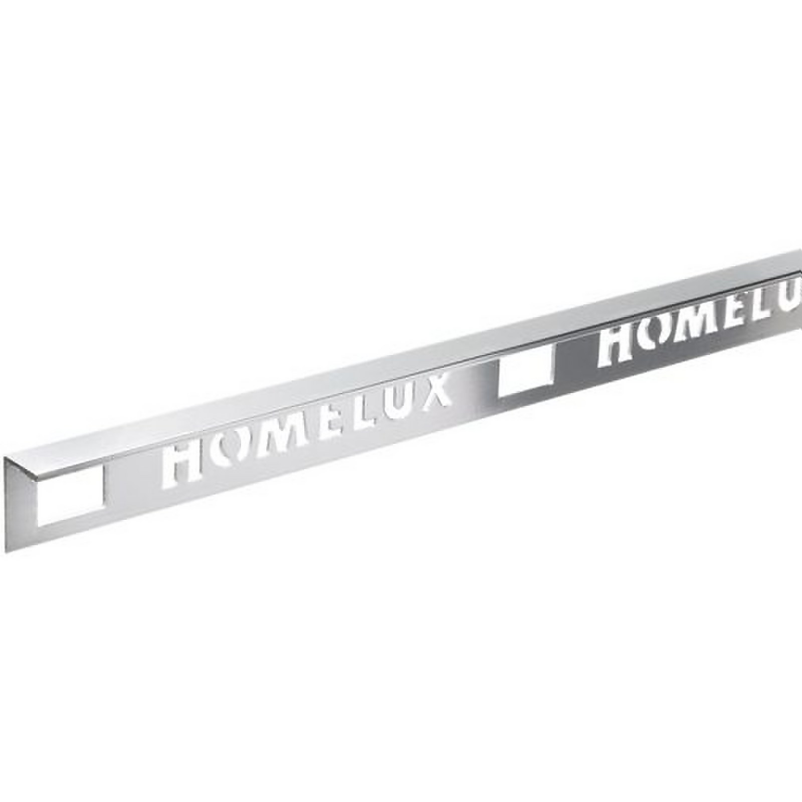 Photo of Homelux 10mm Straight Edge Tile Trim - Silver Effect - 1.83m