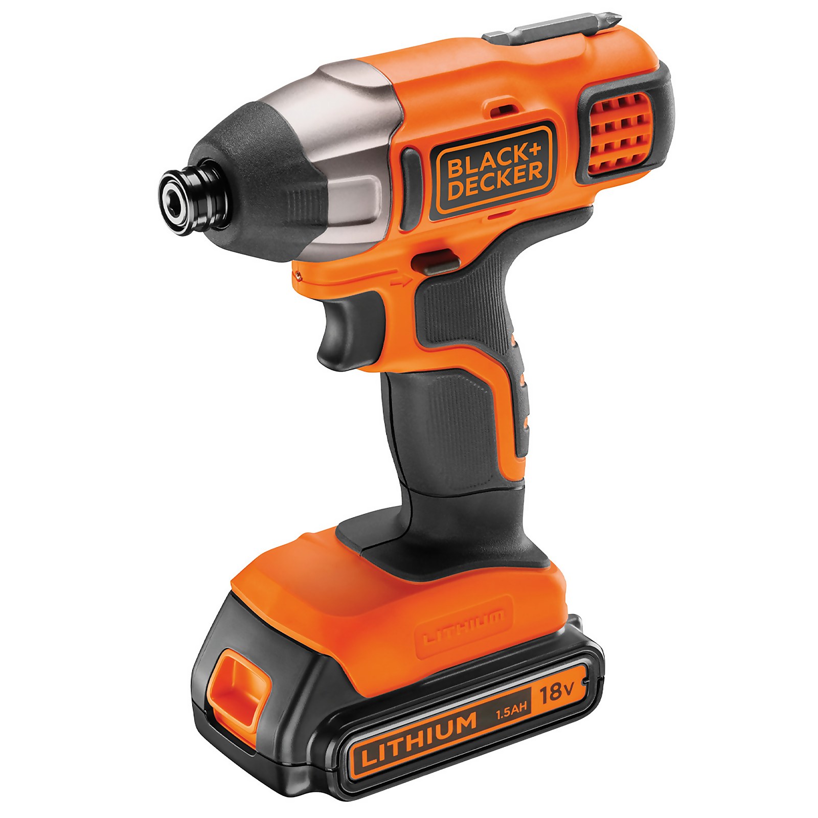 Photo of Black+decker 18v Cordless Impact Driver With Battery And Charger -bdcim18c1-gb-