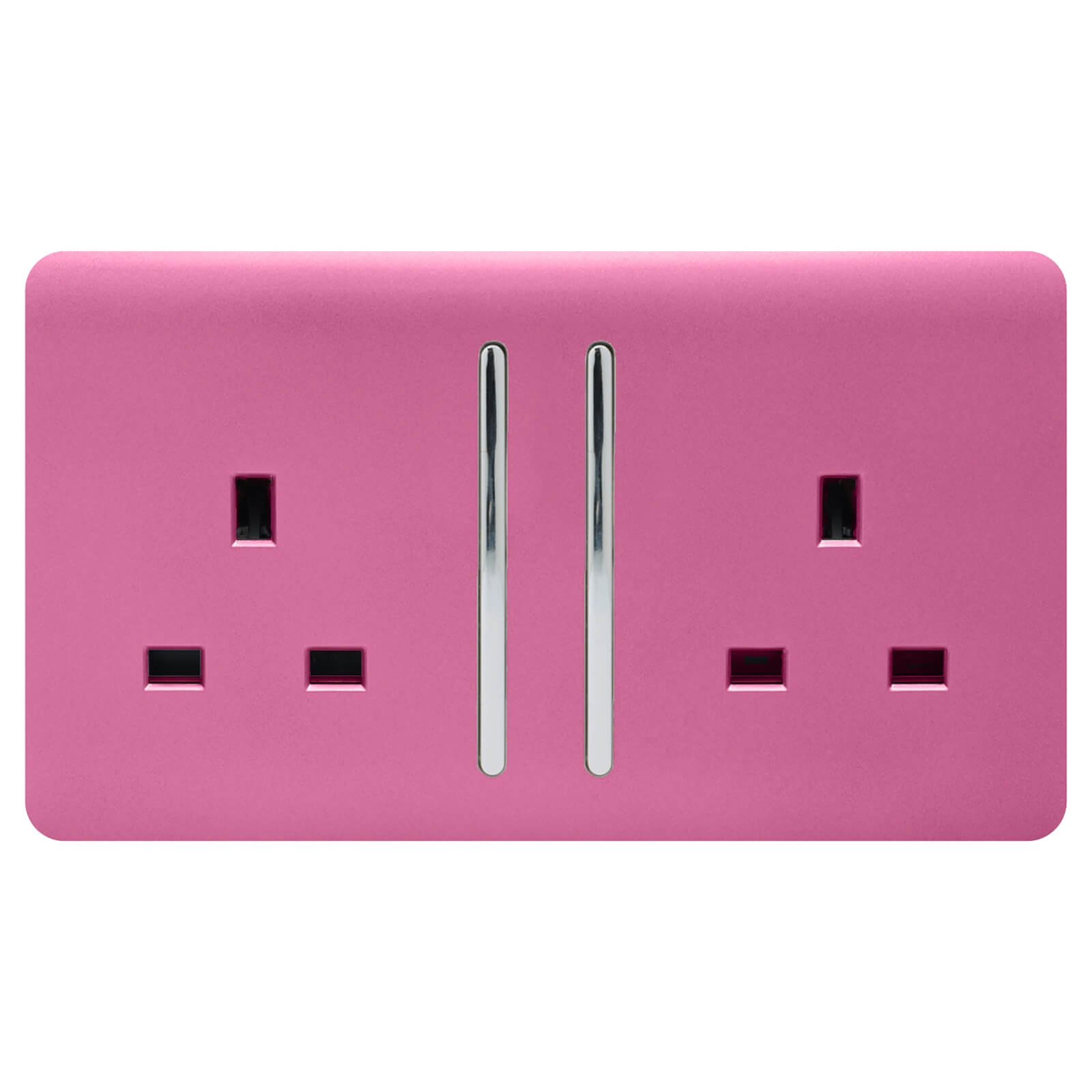 Photo of Trendi Switch 2 Gang 13amp Long Switched Socket In Pink