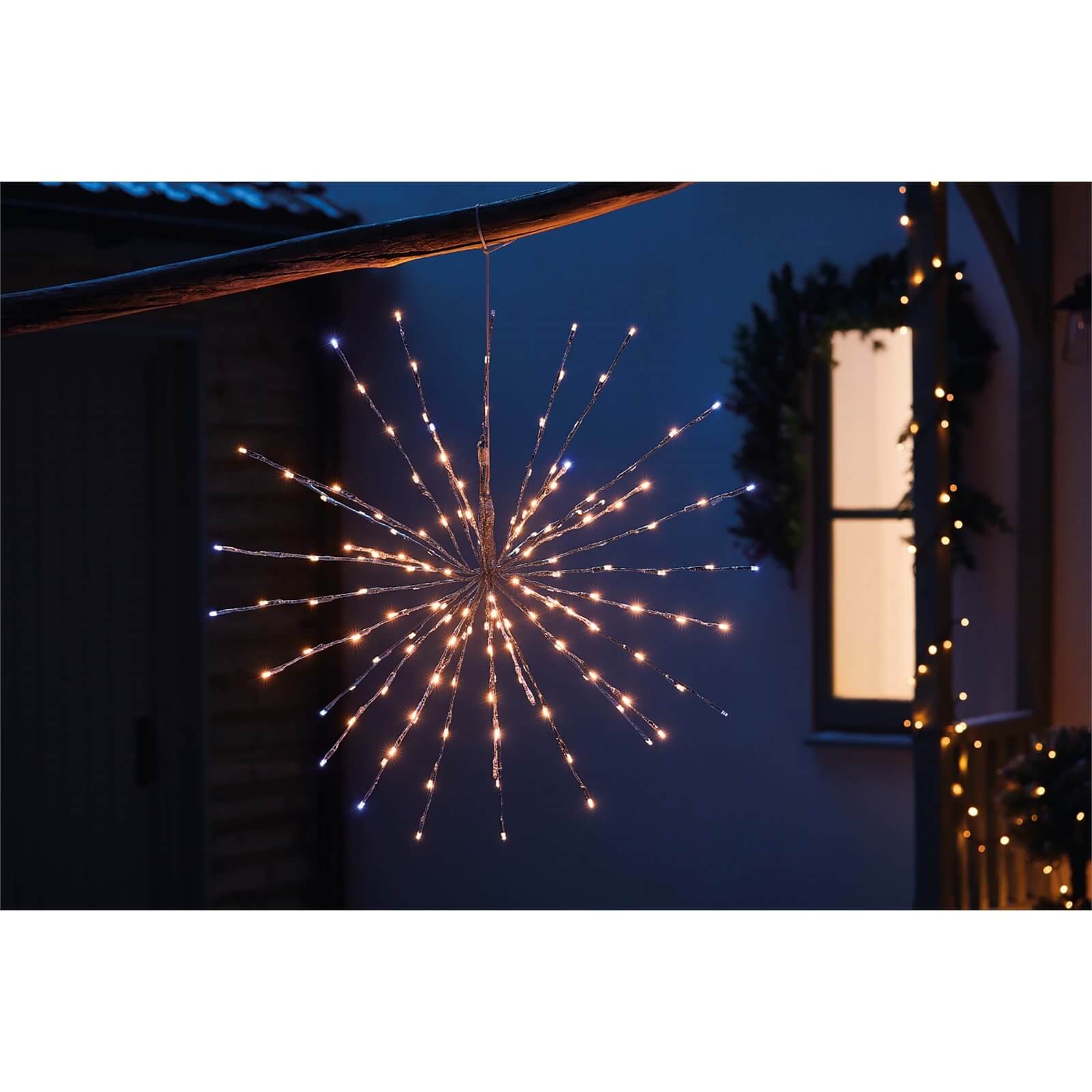 Photo of Silver North Star Led Christmas Light Decoration - Large