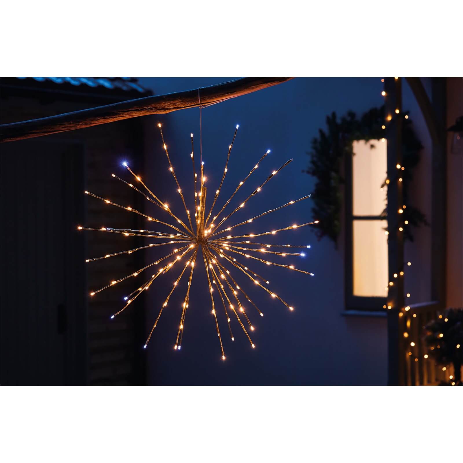Photo of Champagne North Star Led Christmas Light Decoration - Large