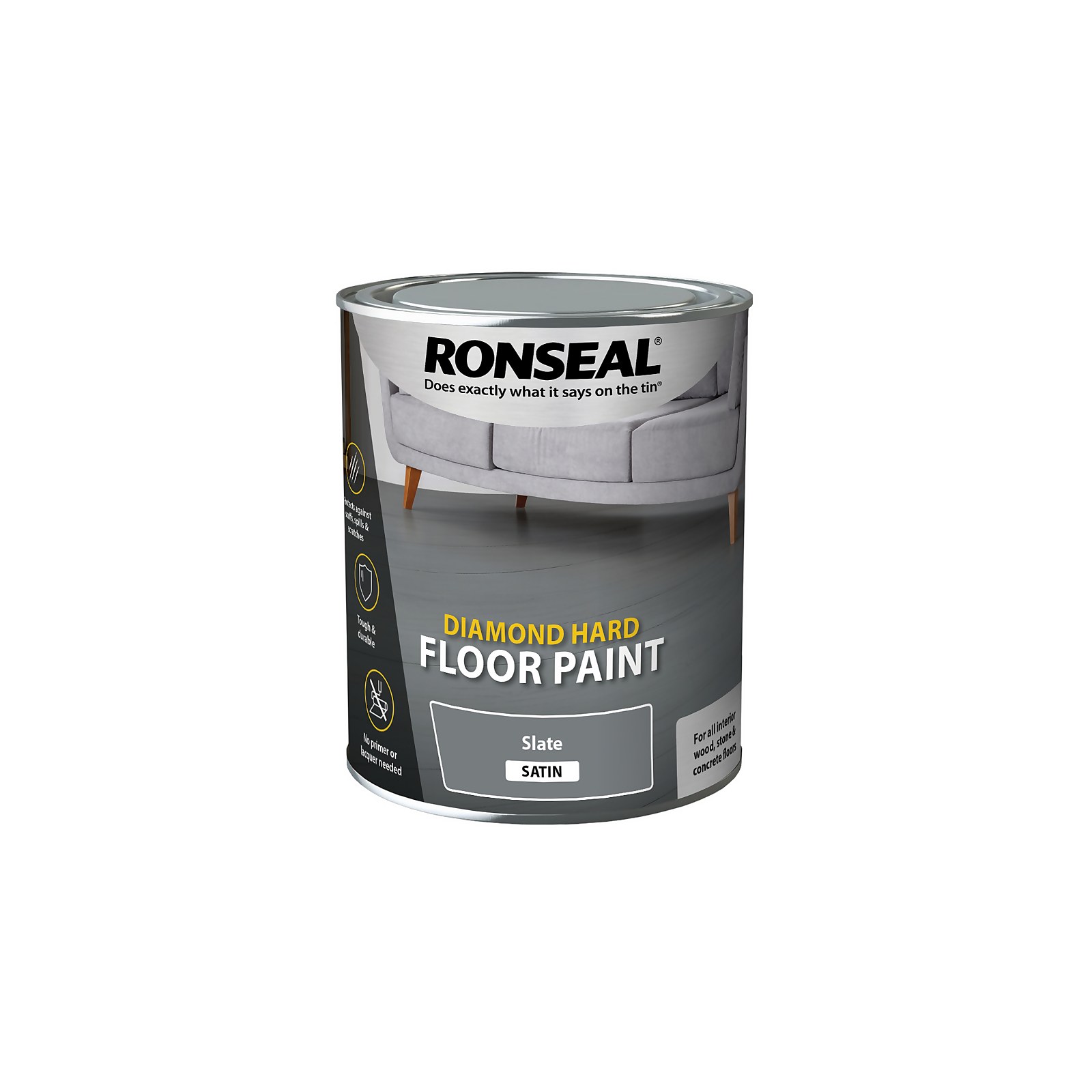 Photo of Ronseal Diamond Hard Slate - Floor Paint - 750ml