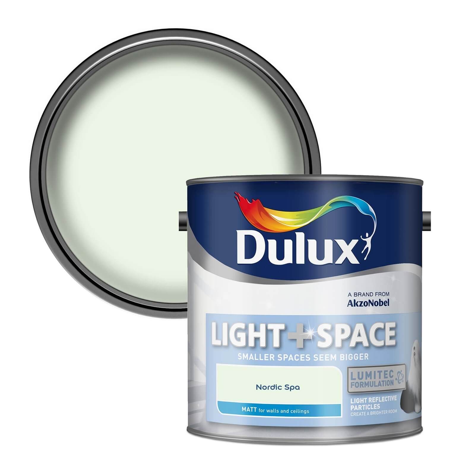 Dulux Light & Space Nordic Spa - Matt Emulsion Paint - 2.5L