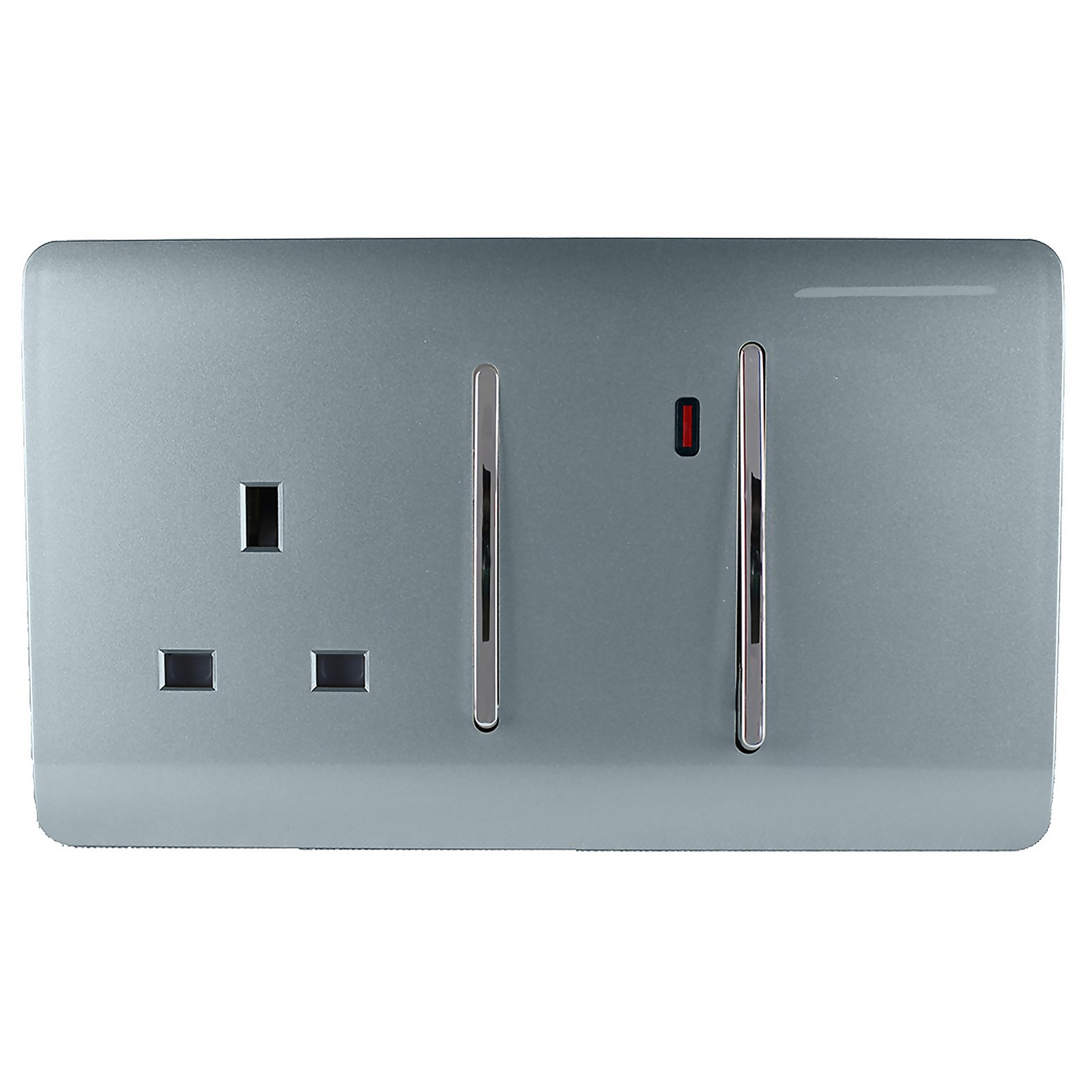Photo of Trendi Switch 45amp Cooker Switch And Socket In Cool Grey