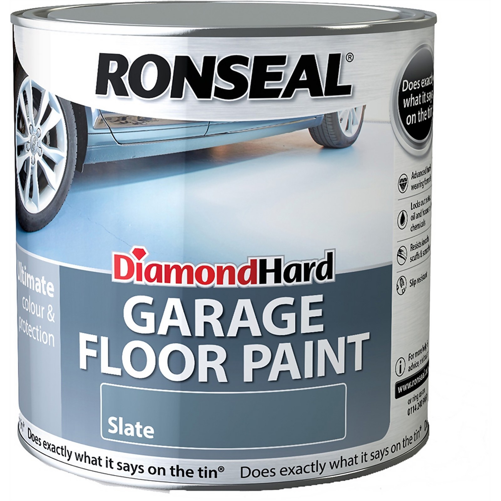 Photo of Ronseal Diamond Hard Slate - Garage Floor Paint - 2.5l